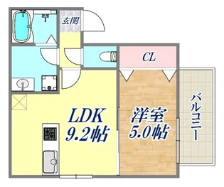 エターナルシージェームス山【3階】の間取り