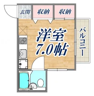 メイナー新神戸【6階】の間取り