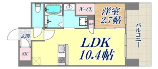 セレニテ三宮プリエ【5階】の間取り