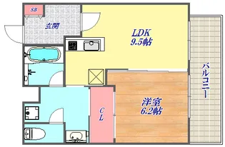 インベスト神戸エアフロント【2階】の間取り