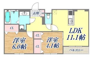 Canal Ark【2階】の間取り