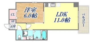 パルテール灘【6階】の間取り