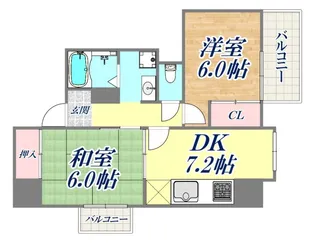 サンライズ壱番館【1階】の間取り