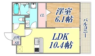 ガーベラ北神戸【2階】の間取り
