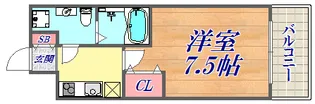 アドバンス神戸プラージュ【14階】の間取り
