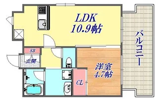 オトワ神戸元町【3階】の間取り
