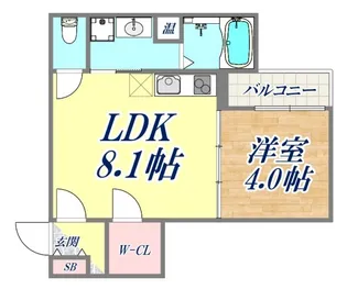 F asecia aire【1階】の間取り
