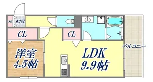 クローバー富士5号館【2階】の間取り
