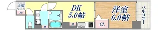 1DKの間取り画像