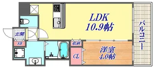 KMS新生水木通【2階】の間取り