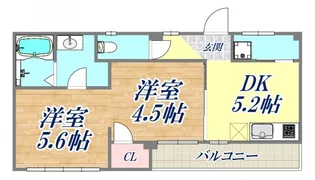 メビウス駒ヶ林レジデンス【3階】の間取り