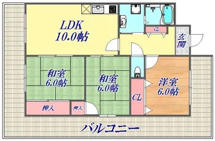 エスパシオ神戸【8階】の間取り