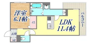 ソレアード魚崎北町【3階】の間取り