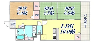 エスパシオ神戸【7階】の間取り