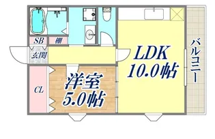 ビエント六甲3【401号室】の間取り
