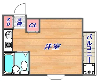 ジャルダン岡本【3階】の間取り