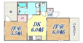 ベルトゥリー板宿WEST【1階】の間取り