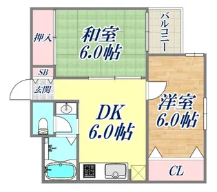 サチハイツ【2階】の間取り