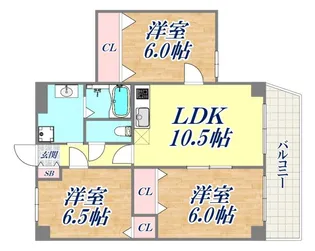 コート宮北【2階】の間取り
