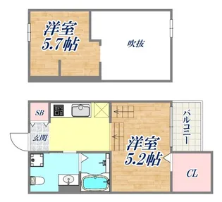 la blanc【1階】の間取り