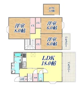 兵庫県神戸市東灘区御影山手6丁目【一戸建】の間取り