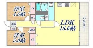 ロイヤルコート本山【2階】の間取り
