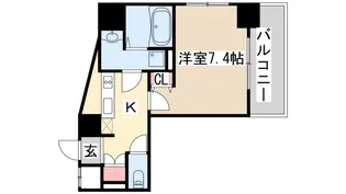 パシフィックレジデンス神戸八幡通【5階】の間取り