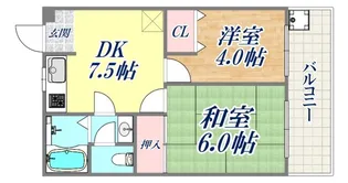 明泉寺ハイツ【2階】の間取り