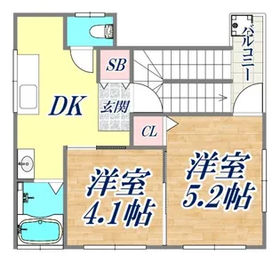 前田マンション【5階】の間取り