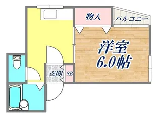 ハイツ中山手【2階】の間取り