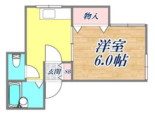 ハイツ中山手【1階】の間取り