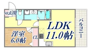ビエント六甲2【1階】の間取り