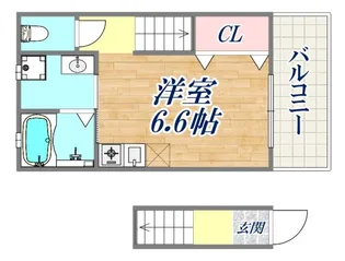 本山北町ハイツ【2階】の間取り