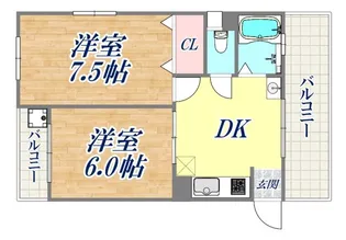 伸和コーポ【2階】の間取り