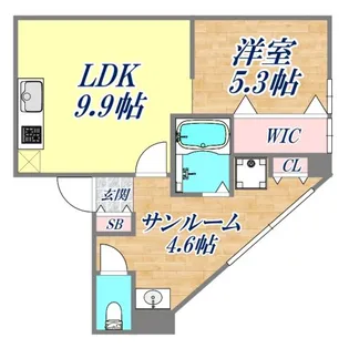 豊縁羽坂ビル【2階】の間取り