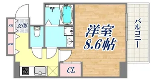 GENOVIA神戸湊川公園【10階】の間取り