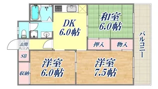 エステートピア日吉【2階】の間取り