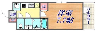 アドバンス三宮グルーブ【6階】の間取り