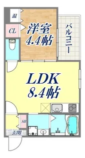MAXIV CITY 神戸鷹取【2階】の間取り
