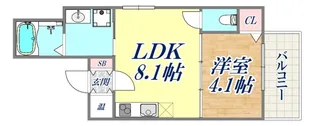 MAXIV CITY 神戸鷹取【2階】の間取り