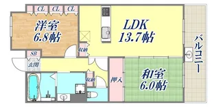 グランアーク王子公園【4階】の間取り