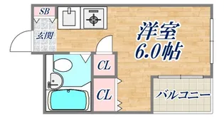 キューブ神戸塚本通【4階】の間取り