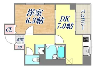 ハーバーウエスト神戸【5階】の間取り