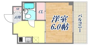 SIハイツ岩屋【4階】の間取り