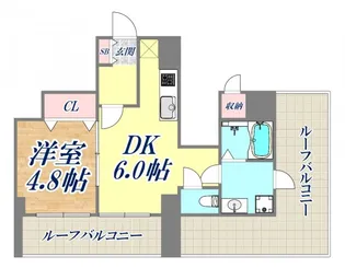 ライオンズマンション新神戸【5階】の間取り