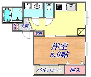 鳴海ビル【5階】の間取り