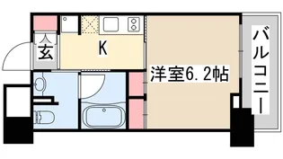 1Kの間取り画像