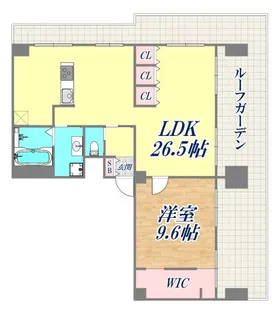 水木通ガーデンハイツ【7階】の間取り