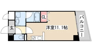 メゾンアイリス【4階】の間取り