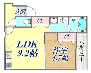 フジパレス御崎公園2番館【1階】の間取り